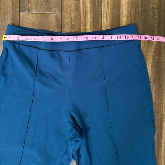 Philosophy Plus Sz XL Vibrant Blue Elastic Stretch Waist Capri Gaucho Pants - Picture 3 of 8